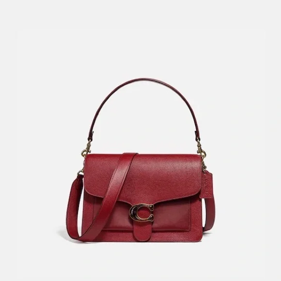 S⭕️LD‼️NWT Coach Tabby Shoulder Bag in Deep Red - Picture 12 of 12